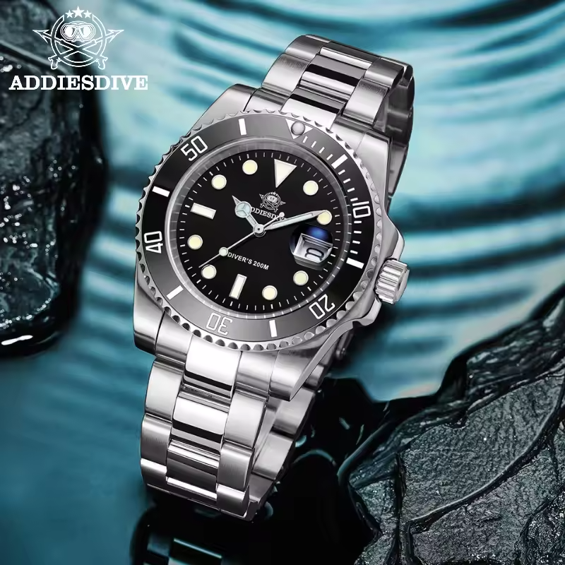 ADDIESDIVE クォーツステンレスウォッチ